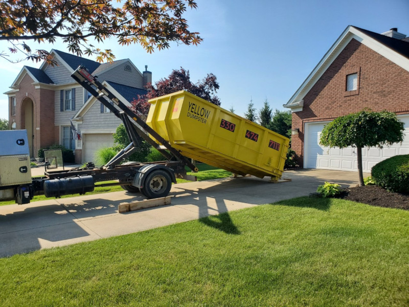 Yellow Dumpster