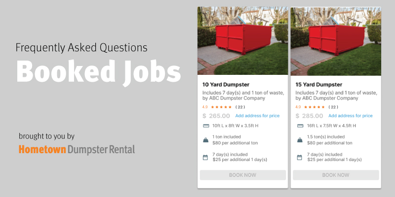 Booked Jobs FAQ header image