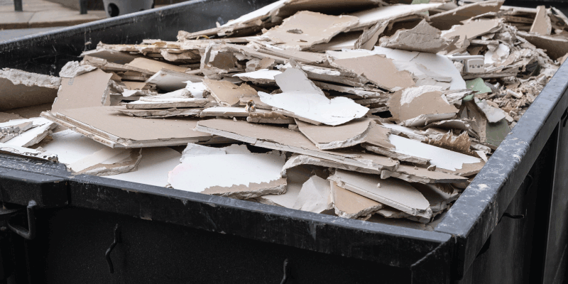 full 30 yard dumpster