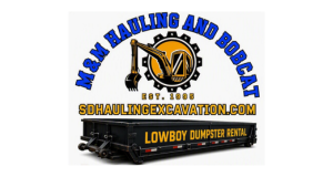 M&M Hauling and Bobcat logo