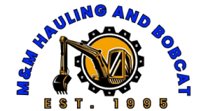 M&M Hauling and Bobcat logo